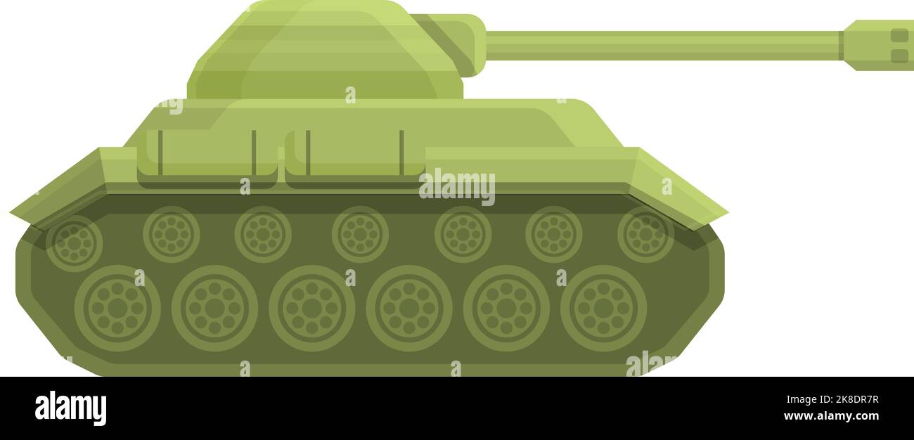 Vecteur de dessin animé d'icône de réservoir d'artillerie. Armée militaire. Russe de guerre Illustration de Vecteur