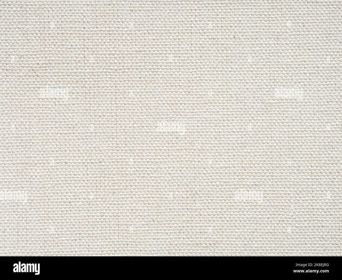 Texture toile ivoire en lin naturel. Arrière-plan de peinture de toile d'aquarelle clair et propre. Fond d'écran plein cadre pour les œuvres d'art et de papeterie Banque D'Images