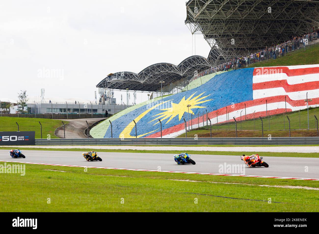 23rd octobre 2022 ; Sepang International circuit, Sepang, MALAISIE : MotoGP de Malaisie, jour de la course : Marc Marquez, pilote de l'écurie Repsol Honda lors de la course au MotoGP de Malaisie Banque D'Images