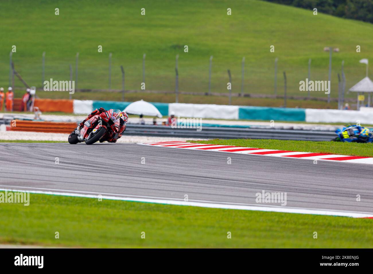 23rd octobre 2022; Sepang International circuit, Sepang, MALAISIE: MotoGP de Malaisie, jour de la course: Ducati Lenovo Team Rider Jack Miller pendant la course au MotoGP de Malaisie Banque D'Images