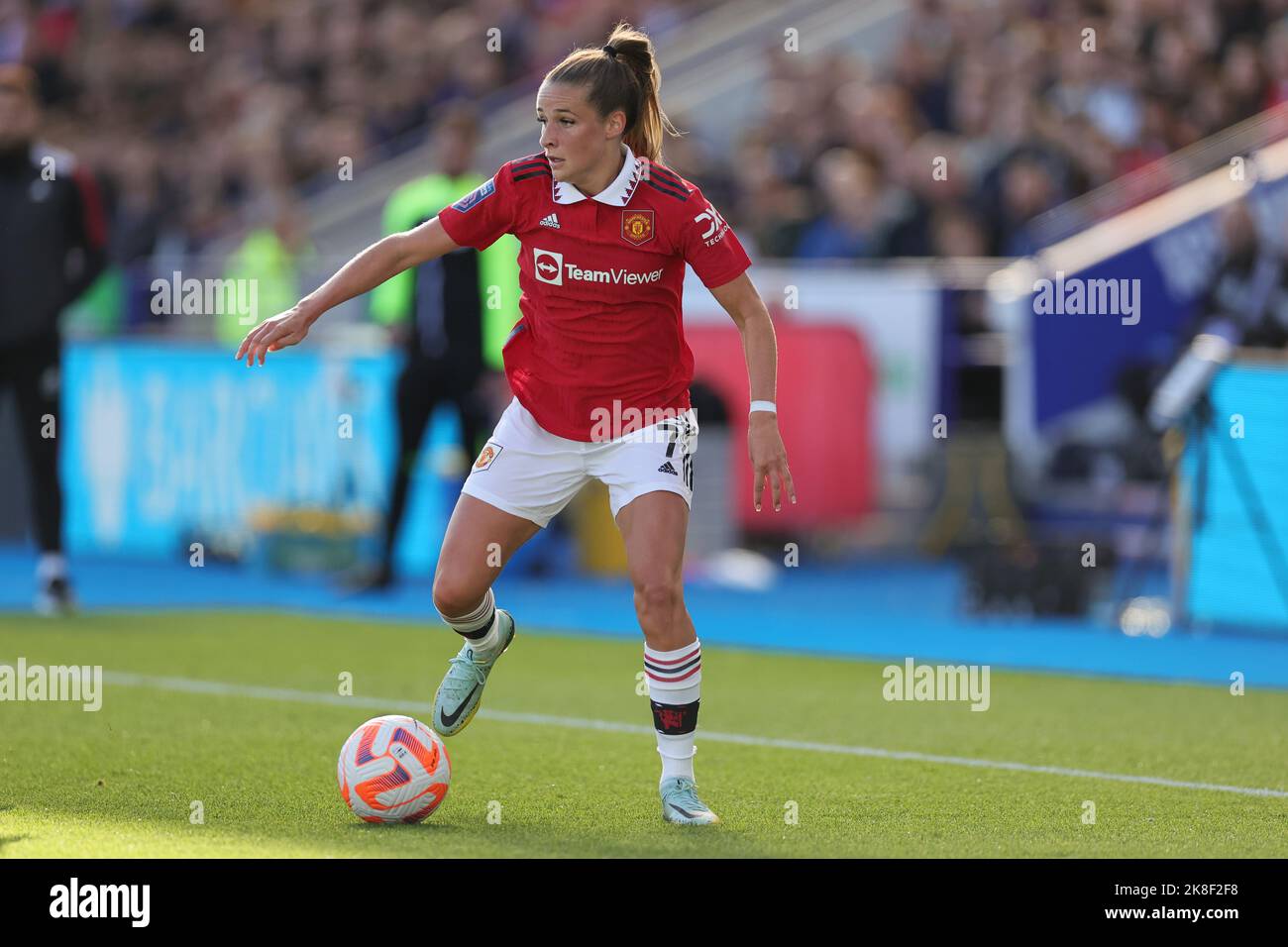 Leicester, Royaume-Uni. 23rd octobre 2022. Leicester, Angleterre, 23 octobre 2022 : Ella Toone (Manchester United 7) pendant le match de la Barclays FA Womens Super League entre Leicester City et Manchester United au King Power Stadium de Leicester, en Angleterre. (James HolyOak/SPP) crédit: SPP Sport Press photo. /Alamy Live News Banque D'Images