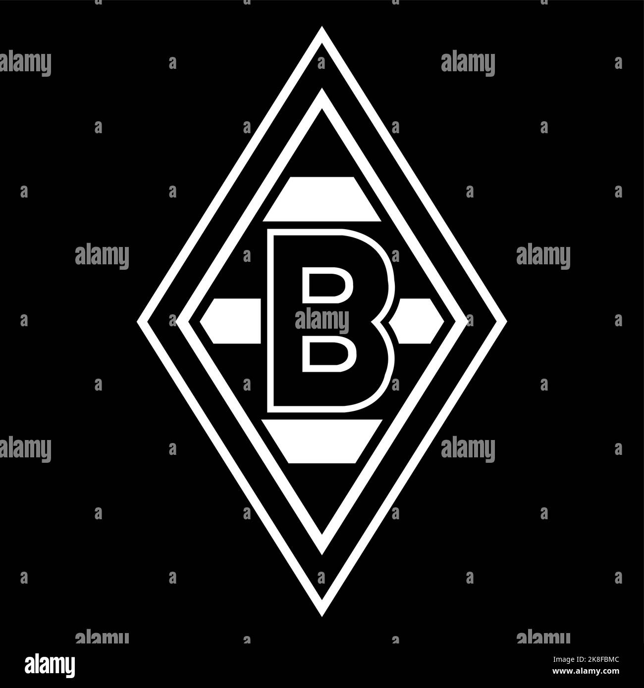 Francfort-sur-le-main, Allemagne - 10.23.2022 logo du club de football allemand Borussia. Image vectorielle Illustration de Vecteur