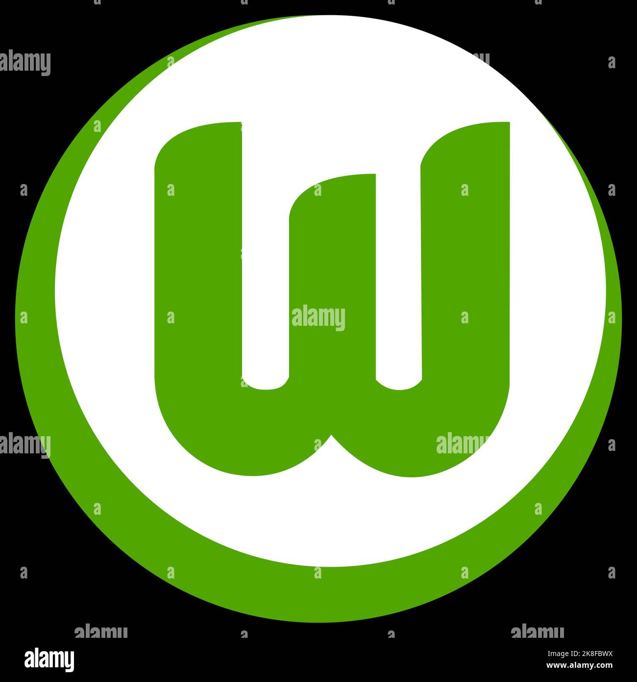 Francfort-sur-le-main, Allemagne - 10.23.2022 logo du club de football allemand Wolfsburg. Image vectorielle Illustration de Vecteur