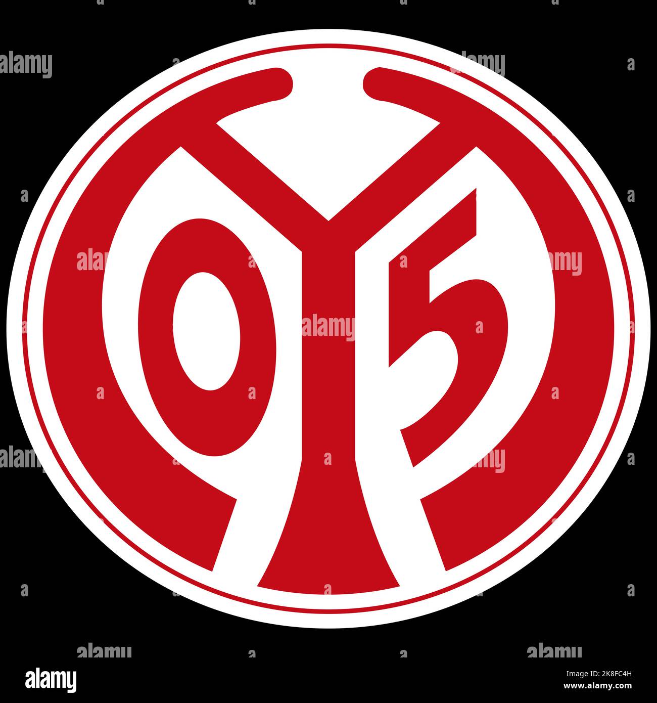 Francfort-sur-le-main, Allemagne - 10.23.2022 logo du club de football allemand Mayence 05. Image vectorielle Illustration de Vecteur
