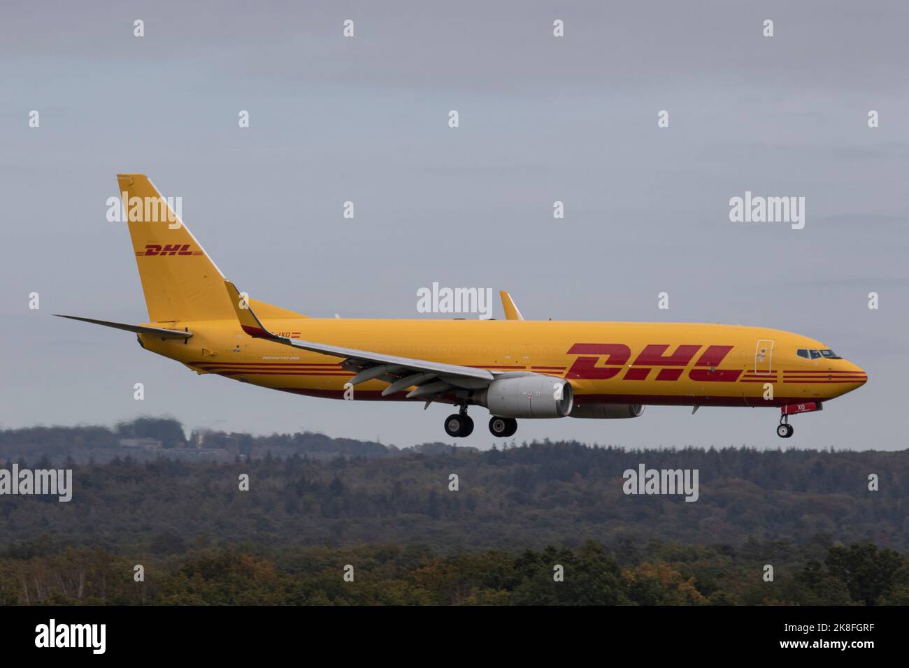 EX-IXO Boeing 737 Swift Air DHL Cargo Aircraft Cologne Bonn Airport 12/10/2022 EDDK CGN Banque D'Images