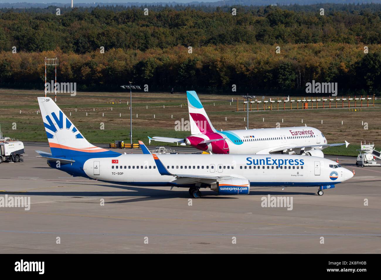 TC-SOP Boeing 737 Sun Express Cologne Bonn Airport 12/10/2022 EDDK CGN Banque D'Images