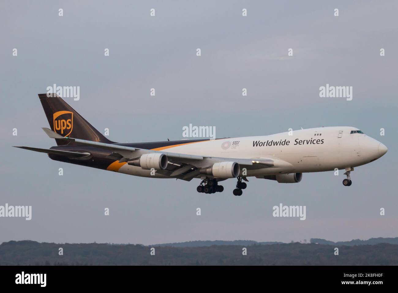 N574UP Boeing 747 UPS United Parcel Service Cologne Bonn Airport 12/10/2022 EDSK CGN Banque D'Images