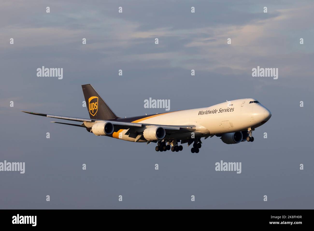 N605UP Boeing 747 UPS Cologne Bonn Airport 12/10/2022 EDSK CGN Banque D'Images