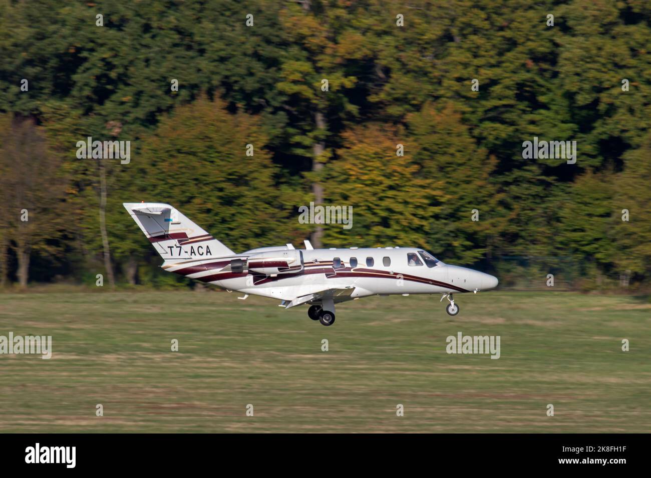 T7-ACA Cessna 525 CitationJet CJ1 Cologne aéroport de Bonn 12/10/2022 EDDK CGN Banque D'Images