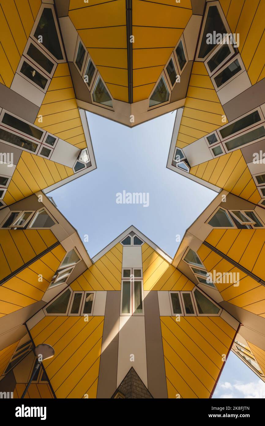 Pays-Bas, pays-Bas du Sud, Rotterdam, Cube Houses Banque D'Images