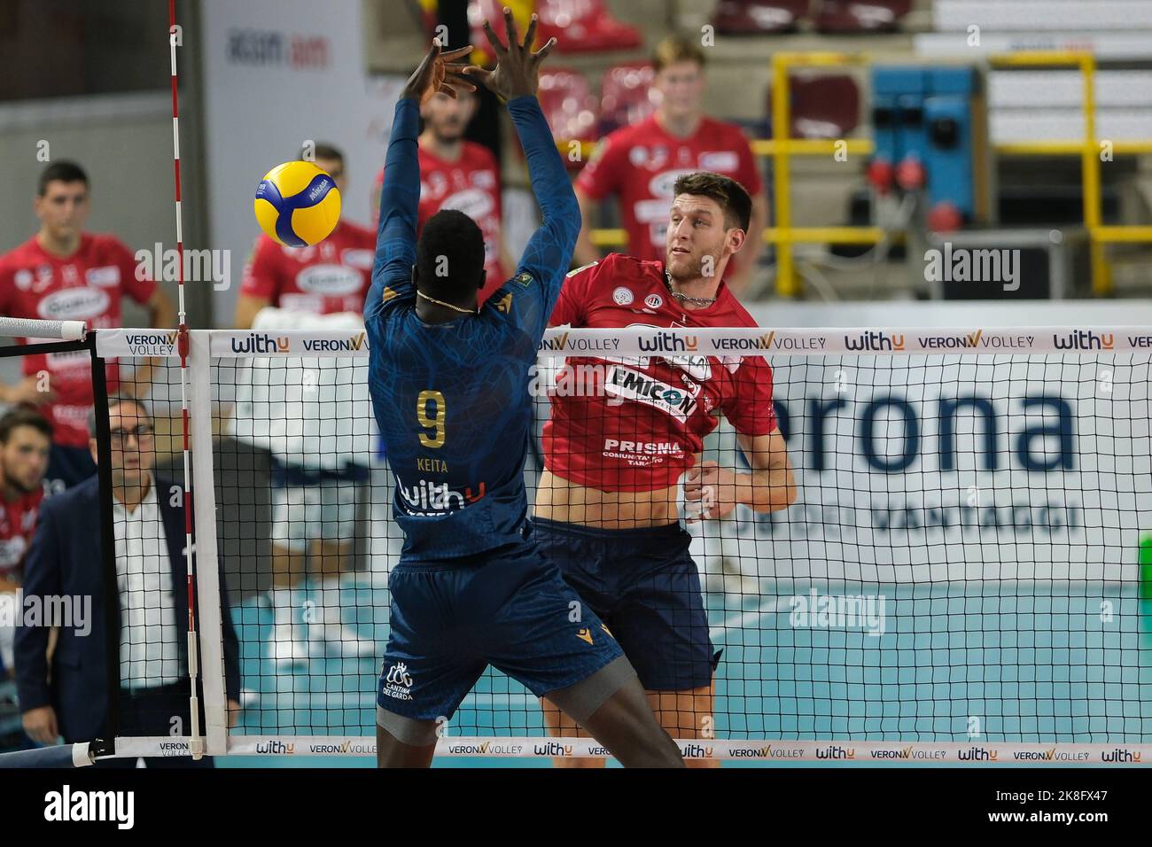 Vérone, Italie. 22nd octobre 2022. Galerie du match entre WithU Verona et Gioiella Prisma Taranto valable pour une quatrième journée du championnat italien de volley Superlega sur 22 octobre 2022 à Pala AGSM-AIM à Vérone, Italie crédit: Roberto Tommasini/Alay Live News Banque D'Images