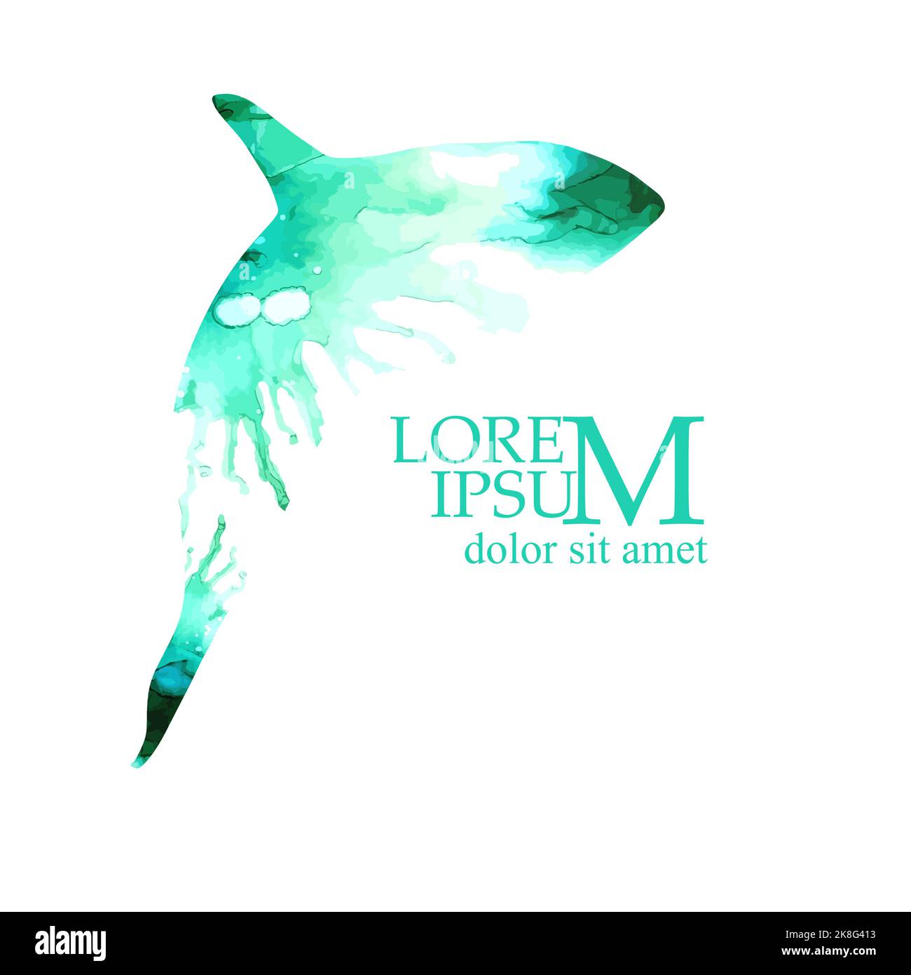 Baleine, orque de peinture. Illustration vectorielle Illustration de Vecteur