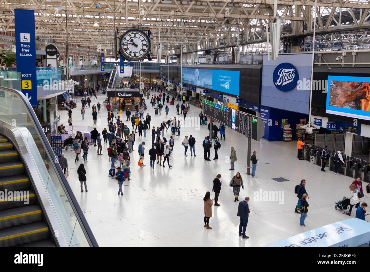 Gare de Waterloo, londres, royaume-uni Banque D'Images