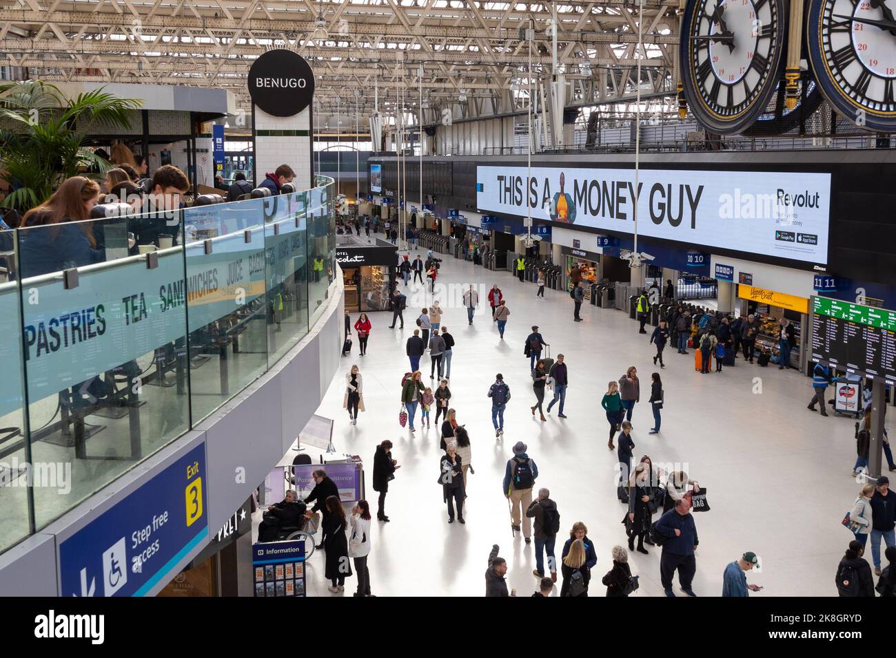 Gare de Waterloo, londres, royaume-uni Banque D'Images