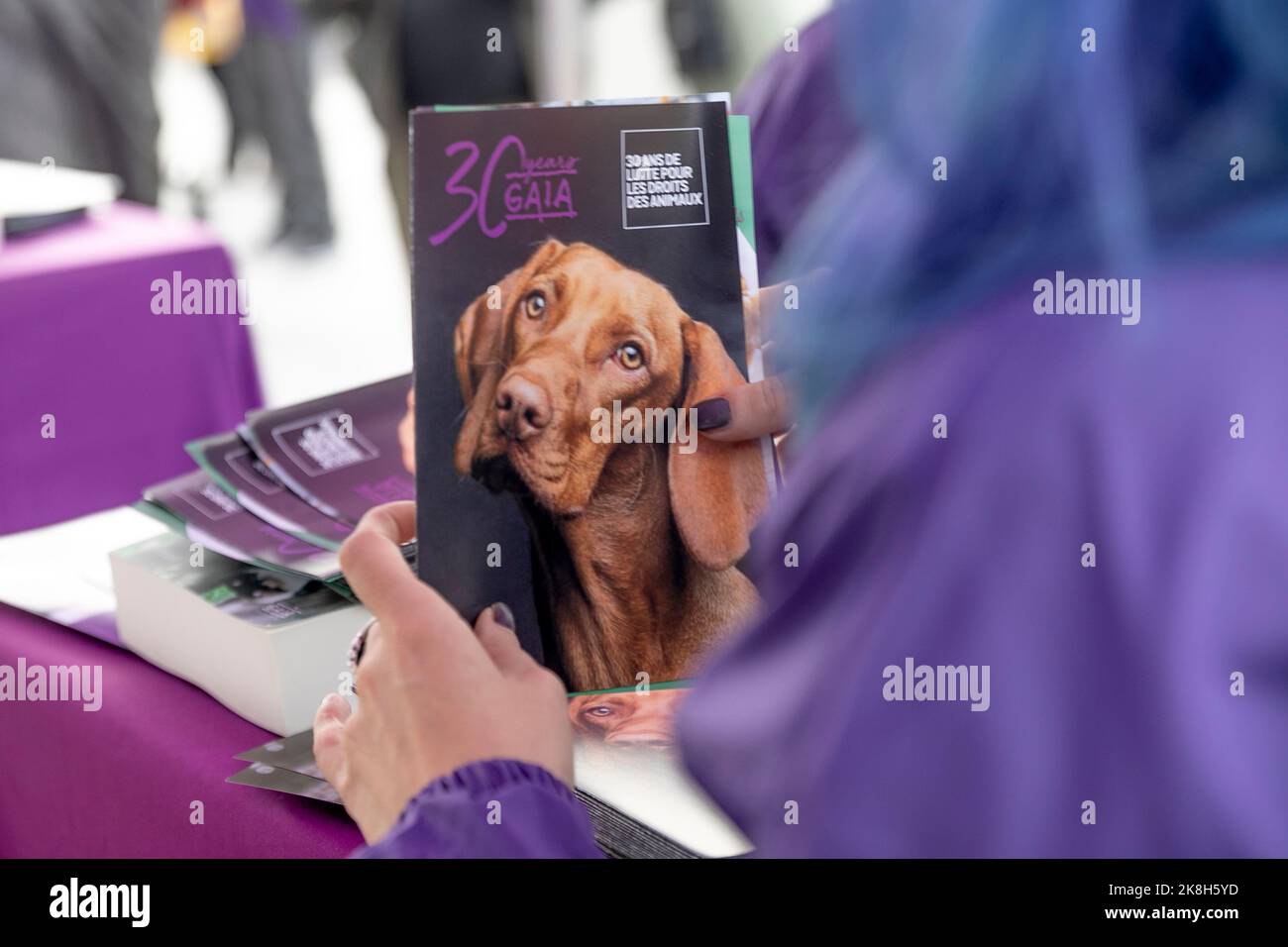 L'illustration montre le 30th anniversaire de l'organisation de protection des animaux Gaia, dimanche 23 octobre 2022, à Bruxelles. BELGA PHOTO HATIM KAGHAT Banque D'Images