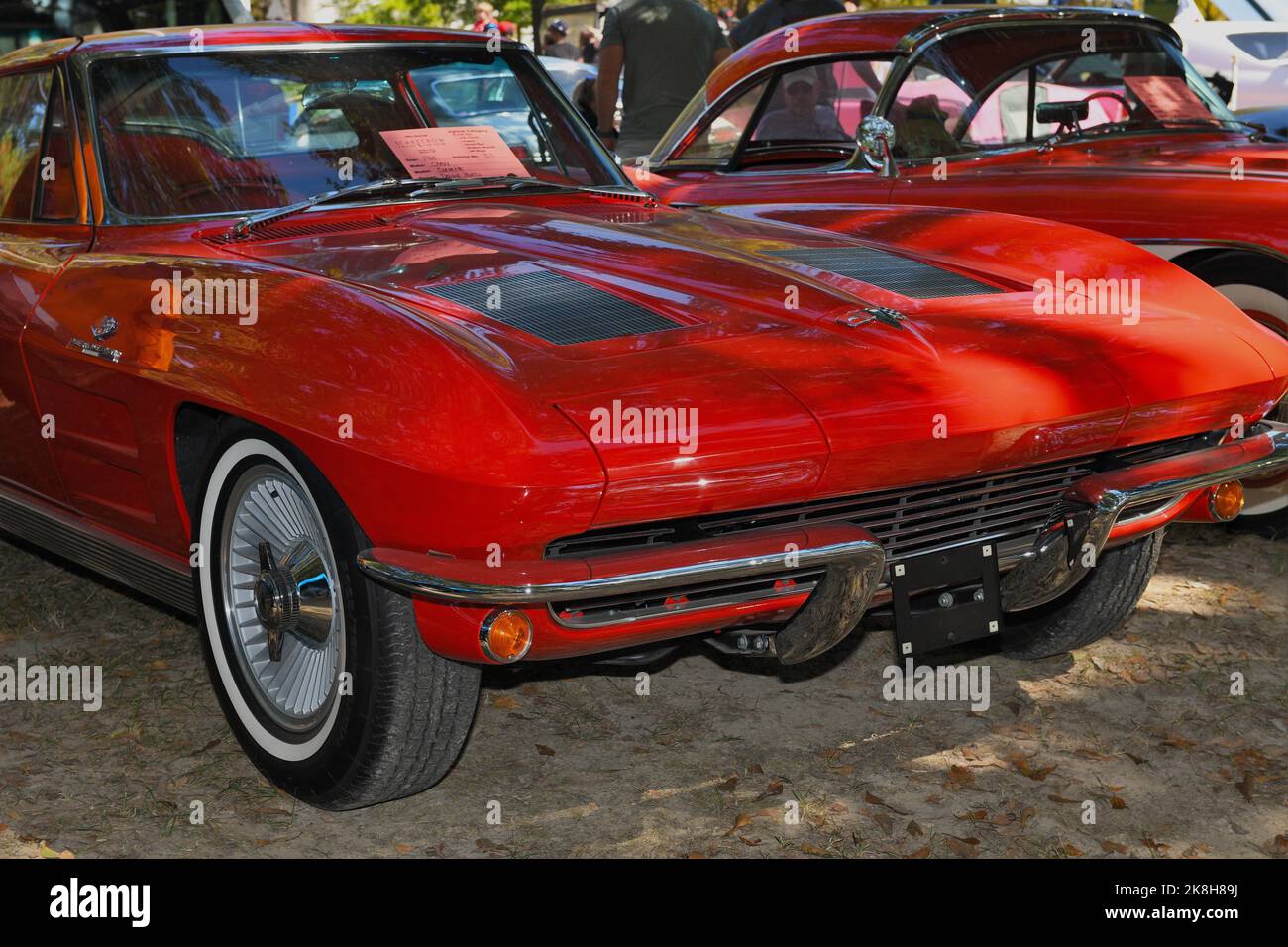 Corvette Stingray 1963 de Chevrolet à fenêtre divisée. Banque D'Images