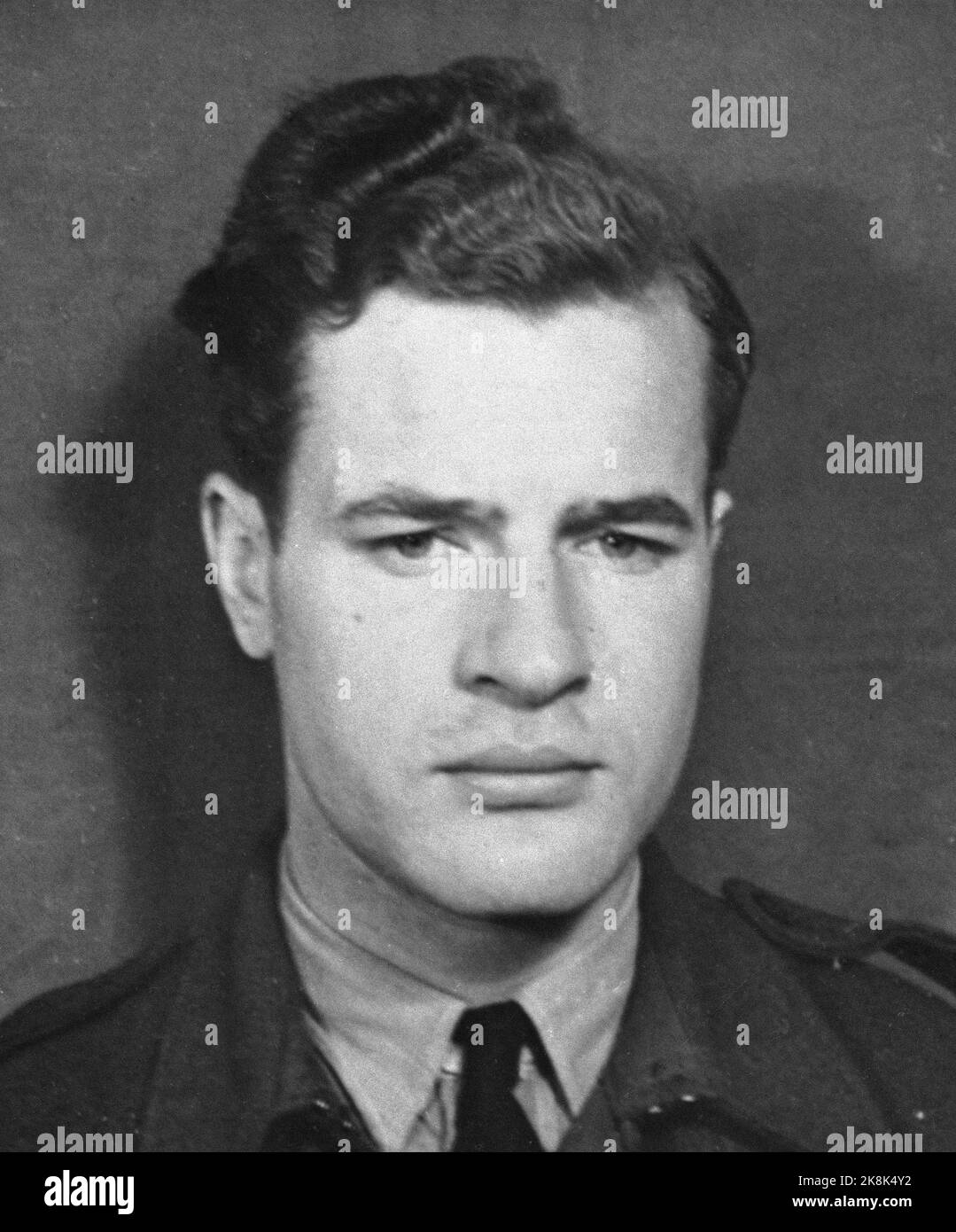 Oslo ? Olav Tradin, Flyer norvégien qui s'est écrasé à Skagerak avec un vol Spitfire norvégien sur 10 mai 1949. Pour ses efforts durant la Seconde Guerre mondiale, il a reçu la Croix de guerre photo; NTB Banque D'Images