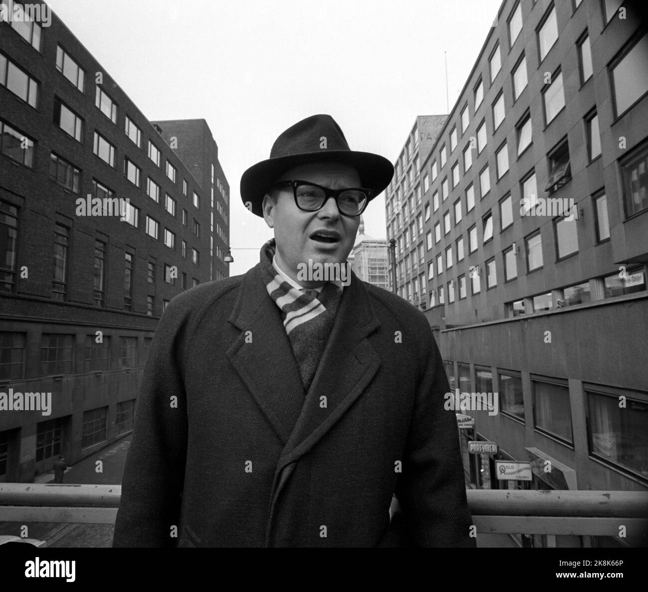 Oslo 196405 l'architecte Christian Norberg-Schulz a récemment obtenu son doctorat et enseigne les étudiants en architecture à Oslo. Photo Ivar Aaserud / courant / NTB Banque D'Images