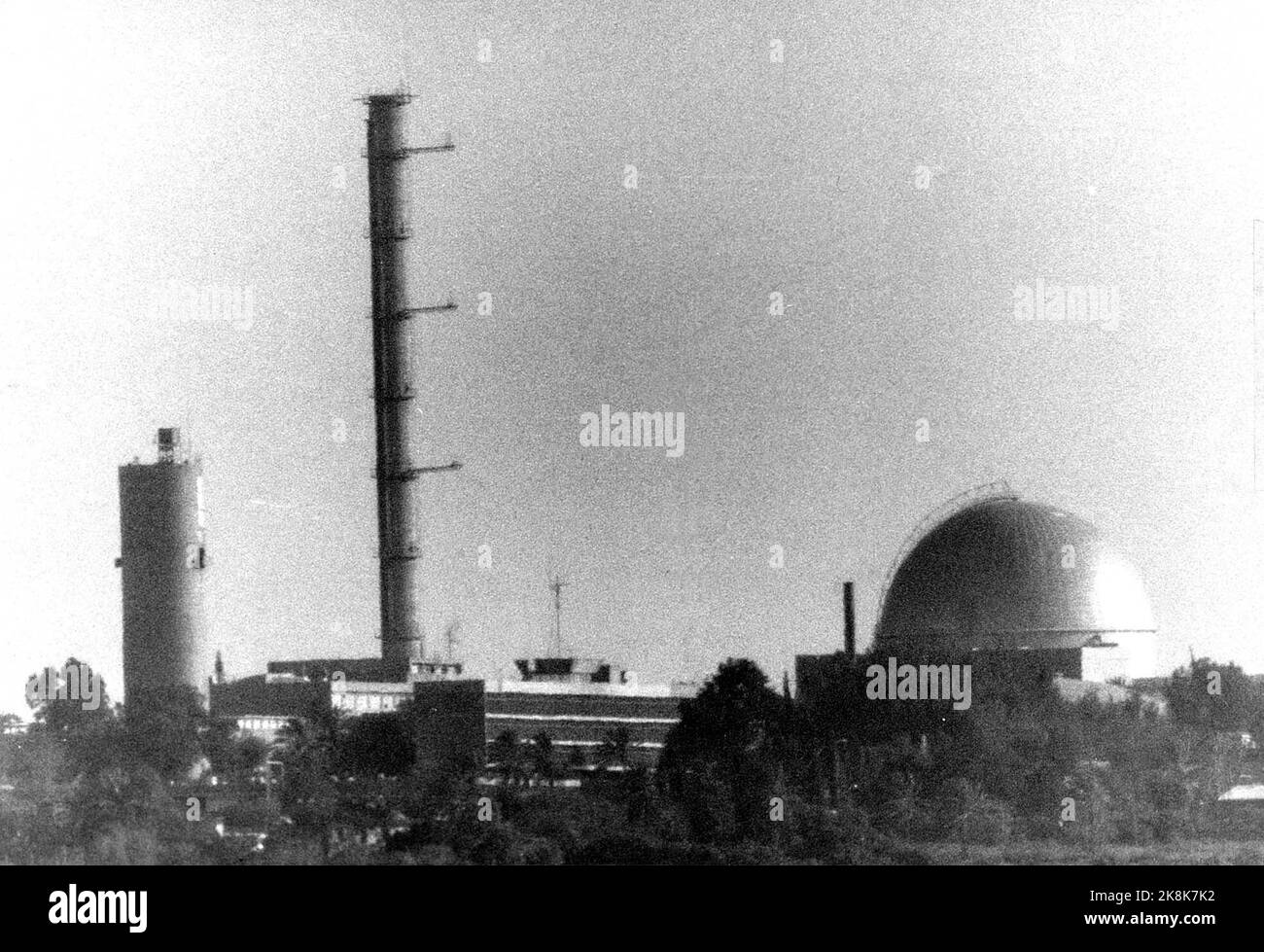 Israël 198705 : la glace chauffante du Negev ne peut cacher l'usine de bombes de Dimona et le monopole israélien sur les armes nucléaires au Moyen-Orient. Photo: Morten Hvaal Banque D'Images