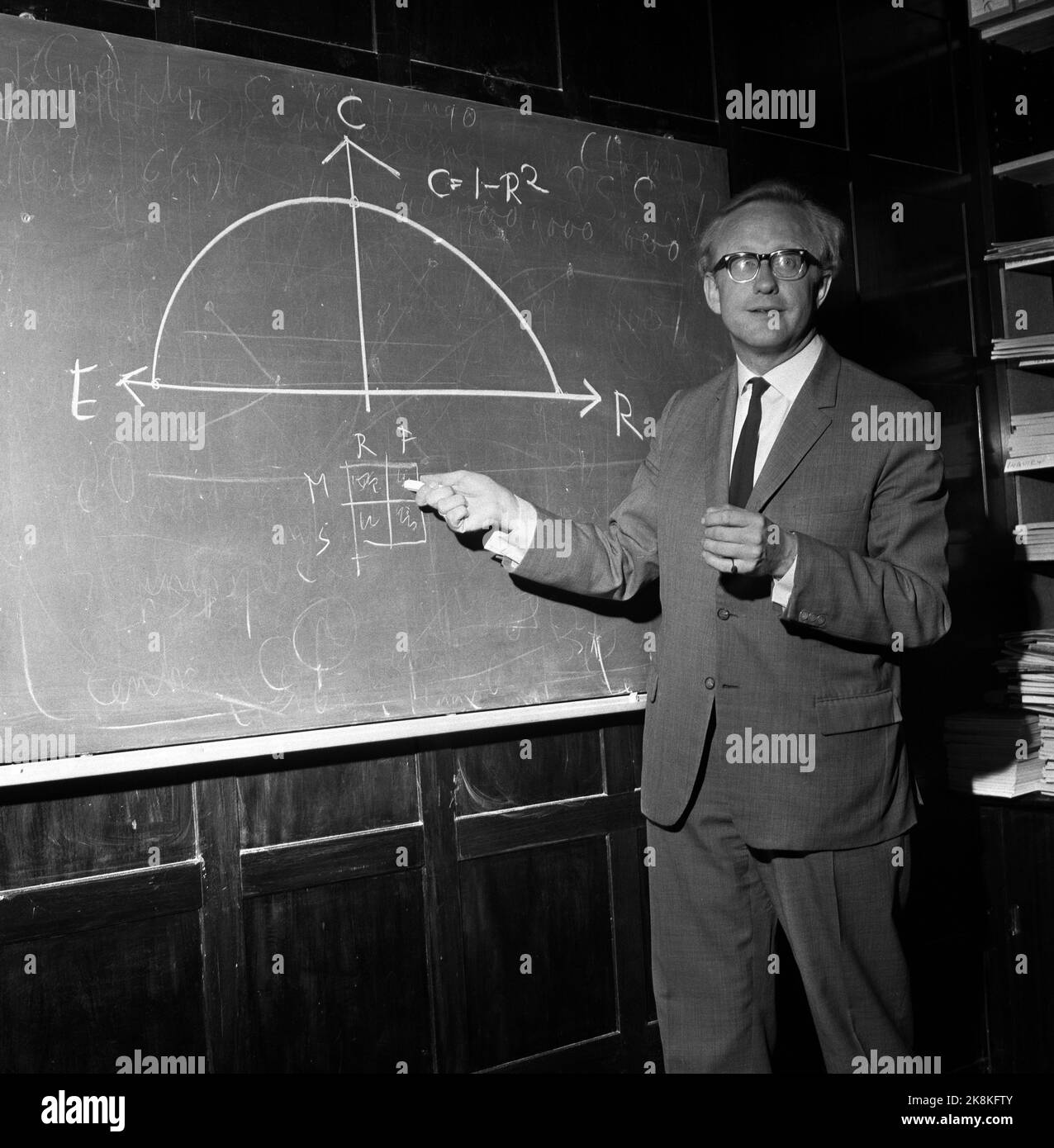 Oslo 19680512 : Institut de recherche sur la paix Johan Galtung. Photo: Henrik Laurvik / NTB Banque D'Images