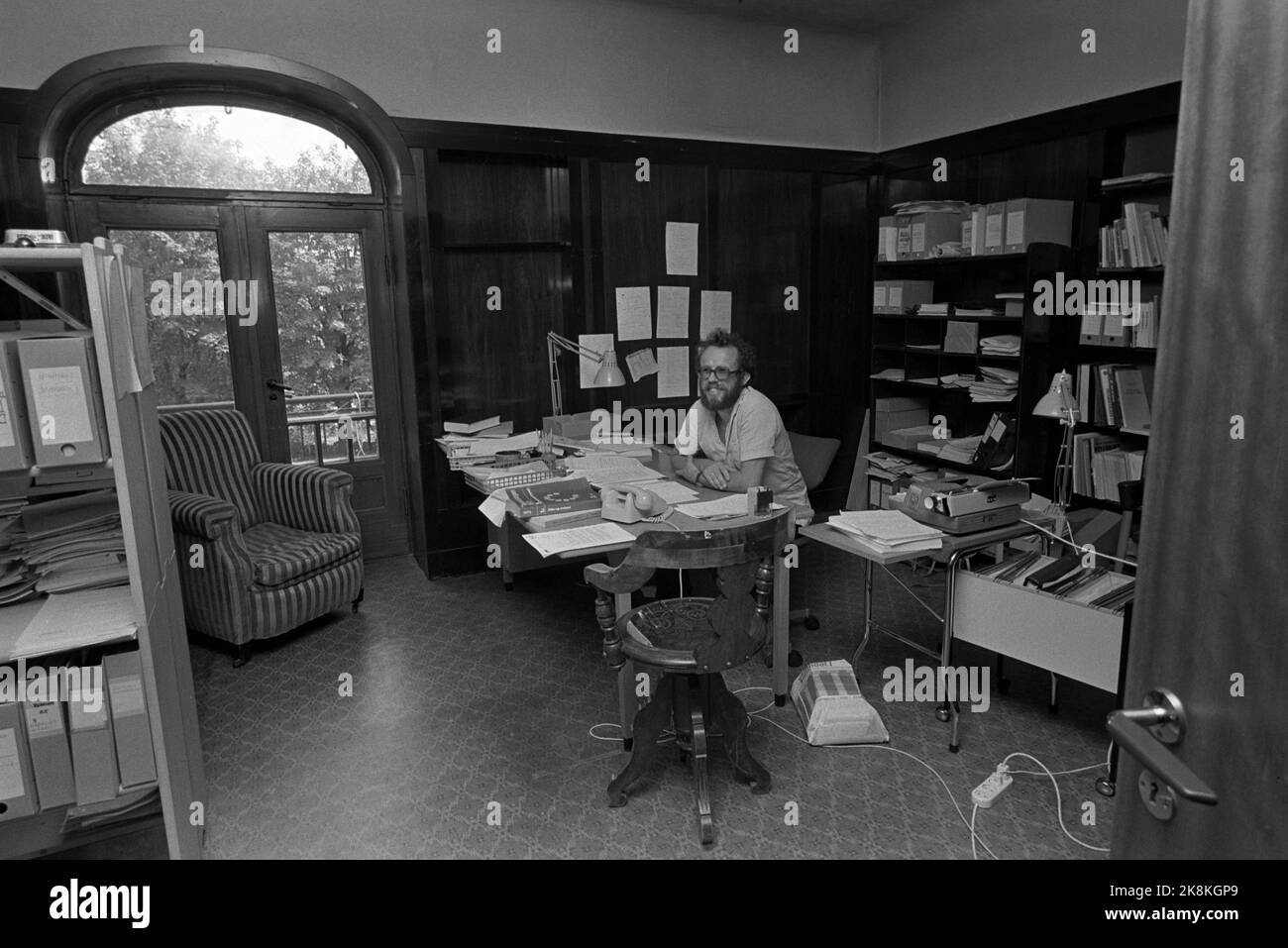 Oslo 19730710: L'Institut de recherche pour la paix Tidemandsgate 28 sur la photo: Tord Høivik photo: OLE Christiansen / NTB / NTB Banque D'Images