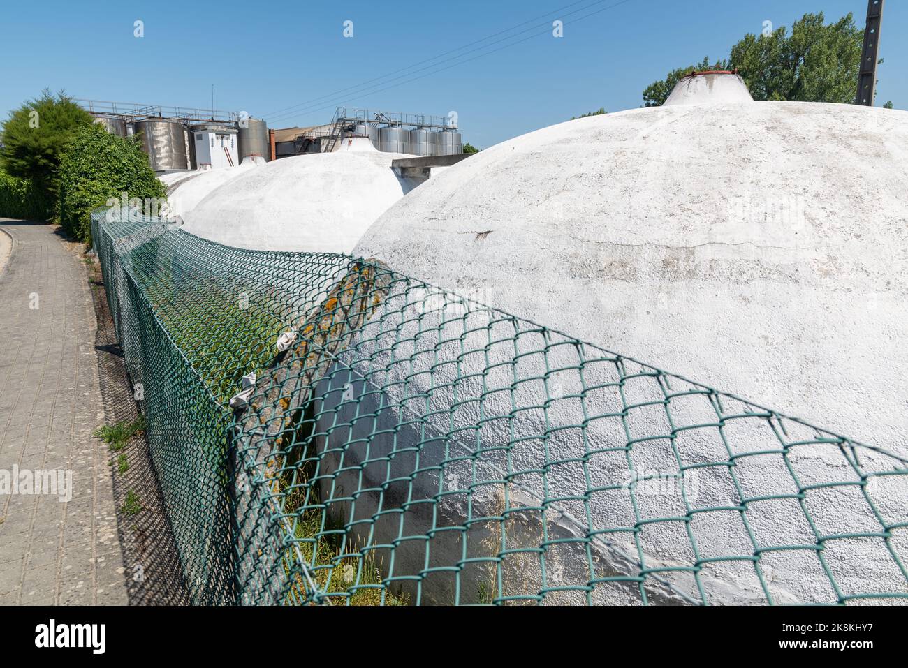 Les installations de la cave coopérative de Dais Portos de Torres Vedras, Portugal Banque D'Images