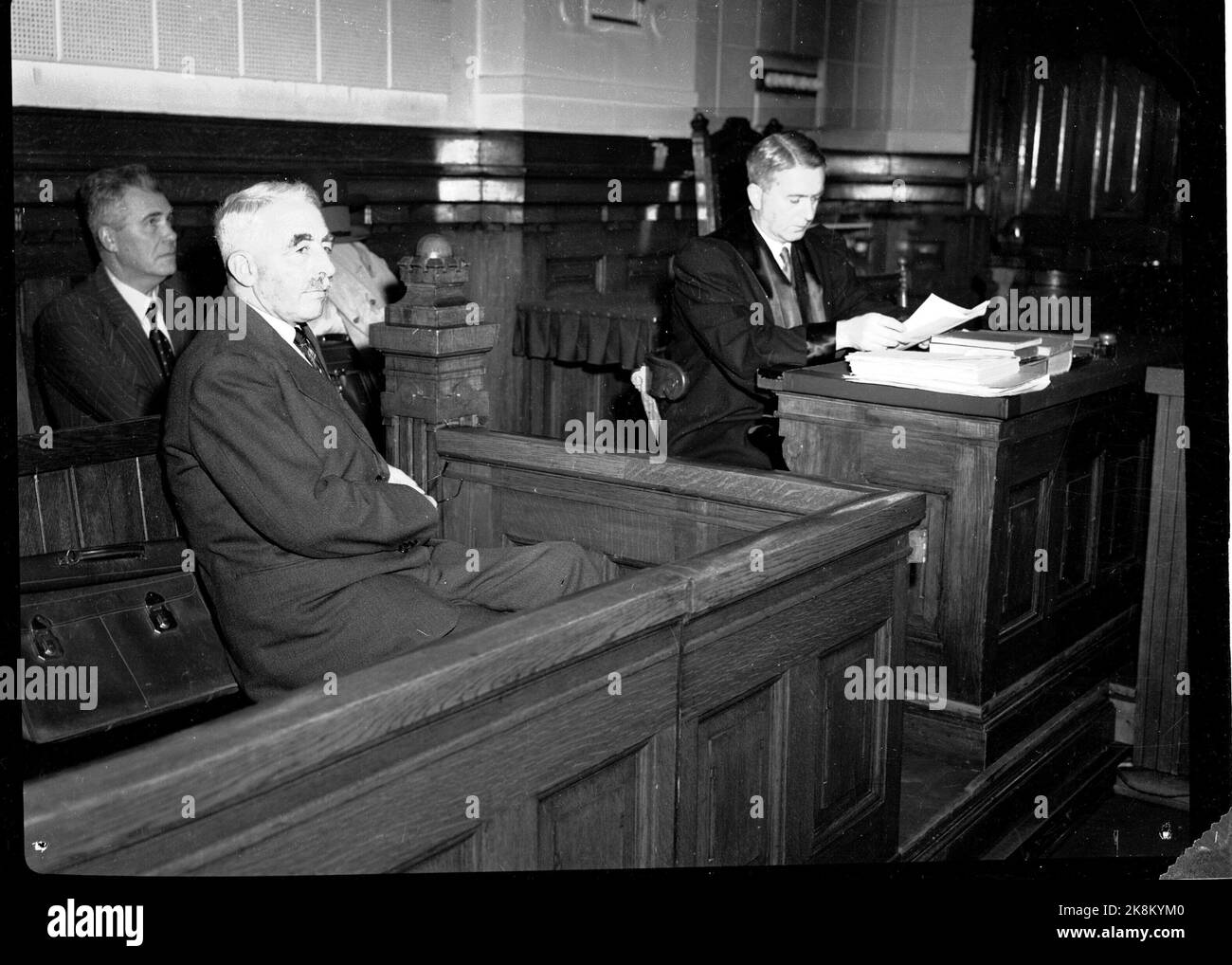 Oslo 19501114. En 1948, le major Oliver H. Langeland, chef de