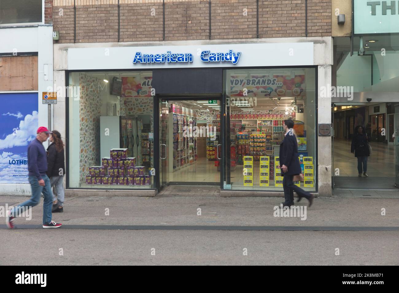 American Candy dans le centre d'Oxford Banque D'Images