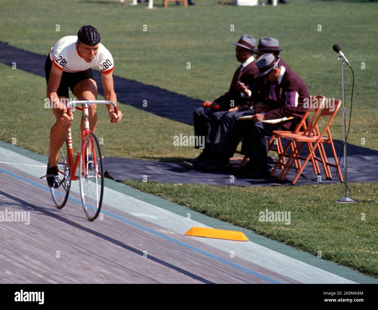 Mexique. Jeux olympiques d'été au Mexique 1968. Cyclisme. Action Knut Knudsen (NOR). Photo: NTB / NTB Banque D'Images