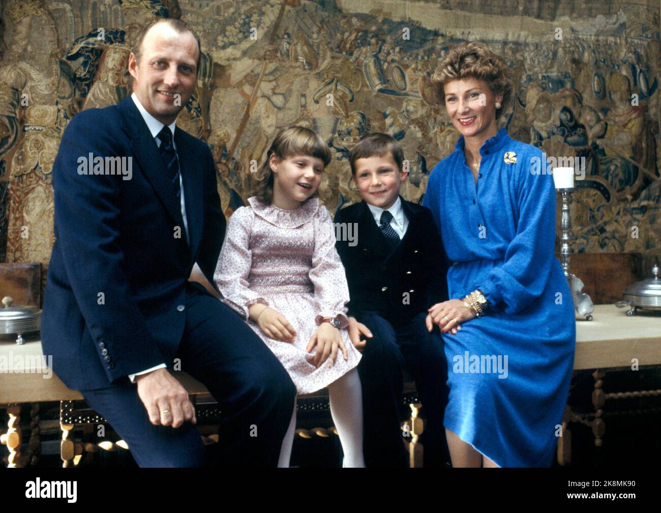 Asker 197909 : la famille des Prince de la Couronne à Skaugum