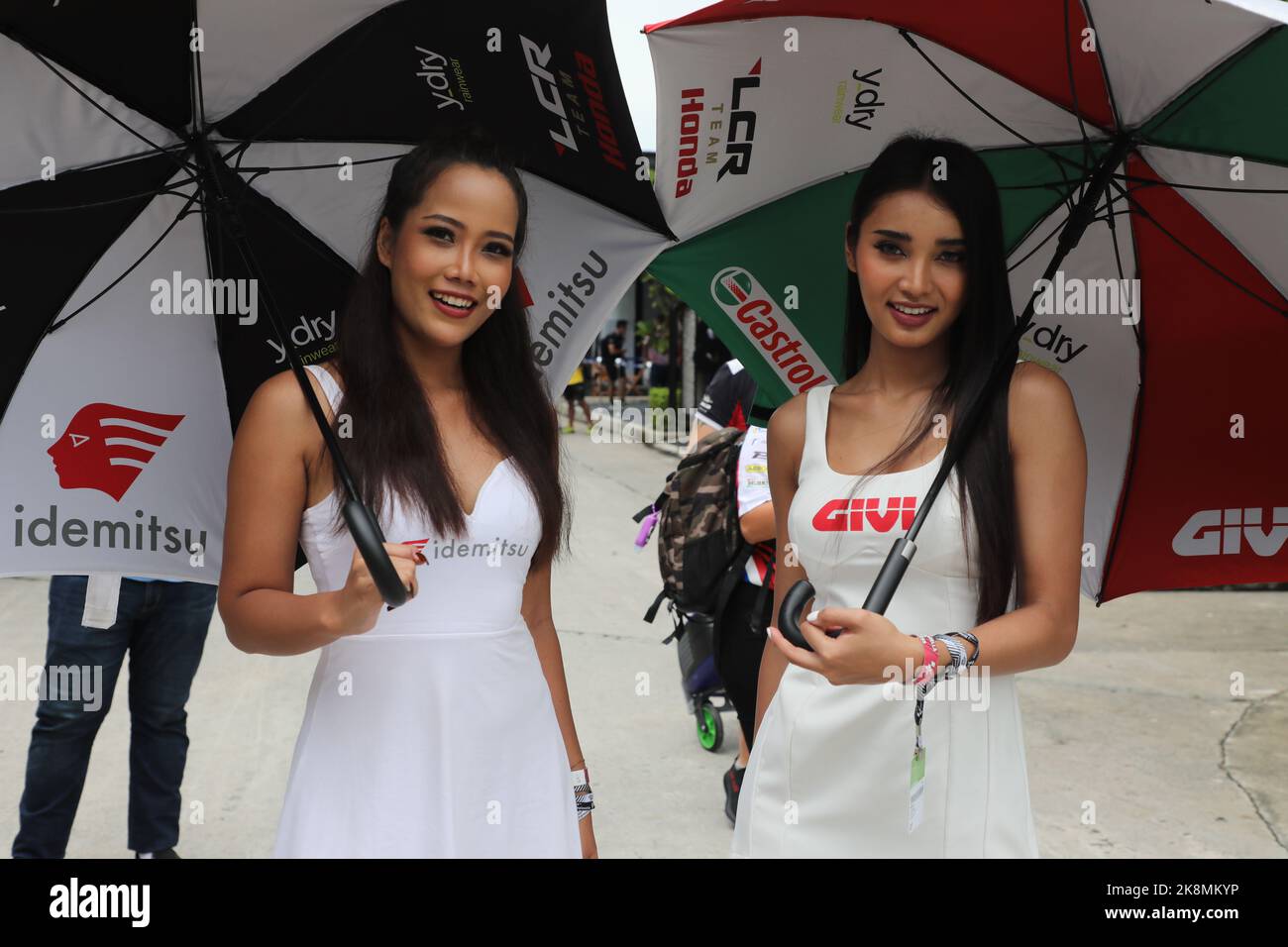 SEPANG, Malaisie. , . GRID Girls, CLASSE MOTO GP, pendant le DORNA & FIM moto GP Championship 2022 Round 19. Circuit de Sepang, Grand Prix de moto de Malaisie le dimanche 23. Octobre 2022. Image et copyright © Nikolaz GODET/ATP images (GODET Nikolaz/ATP/SPP) crédit: SPP Sport Press photo. /Alamy Live News Banque D'Images