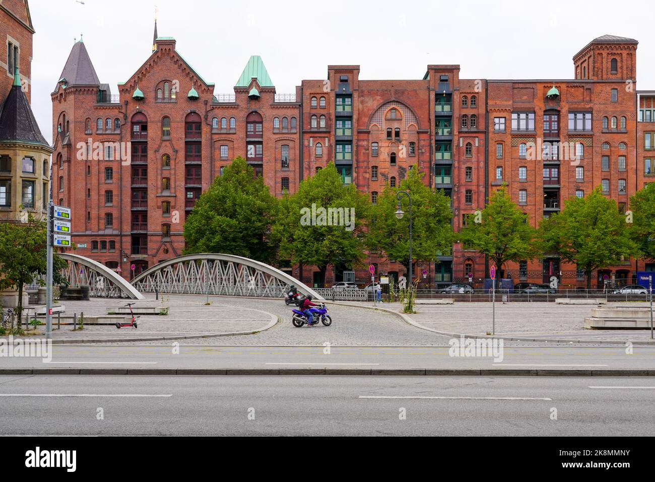 Le Speicherstadt de Hambourg est le plus grand complexe d'entrepôts historiques du monde, situé dans le port de Hambourg. Inscrit sur le site du patrimoine mondial de l'UNESCO. Banque D'Images