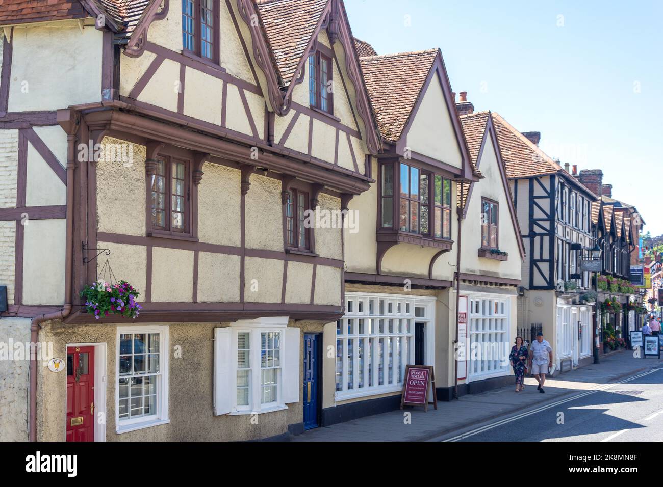 Bâtiments d'époque, Hart Street, Henley-on-Thames, Oxfordshire, Angleterre, Royaume-Uni Banque D'Images