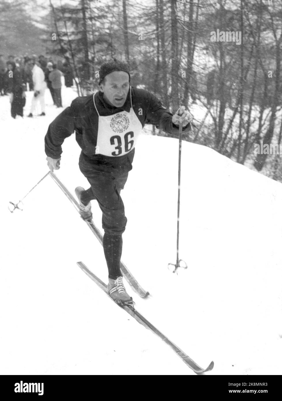 Archives actuelles ntb ski ski de fond jeux olympiques action Banque de