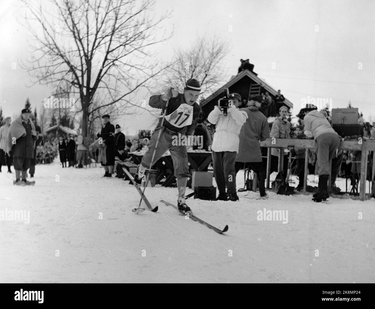 Archives actuelles ntb ski ski de fond jeux olympiques action Banque de