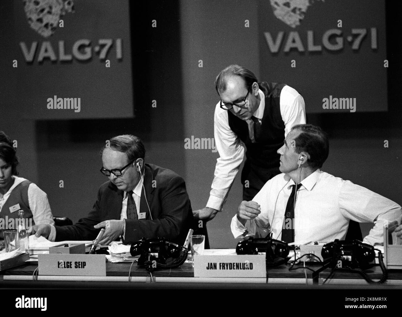 Oslo 19710920 élection municipale 1971. Electorale Watch dans NRK