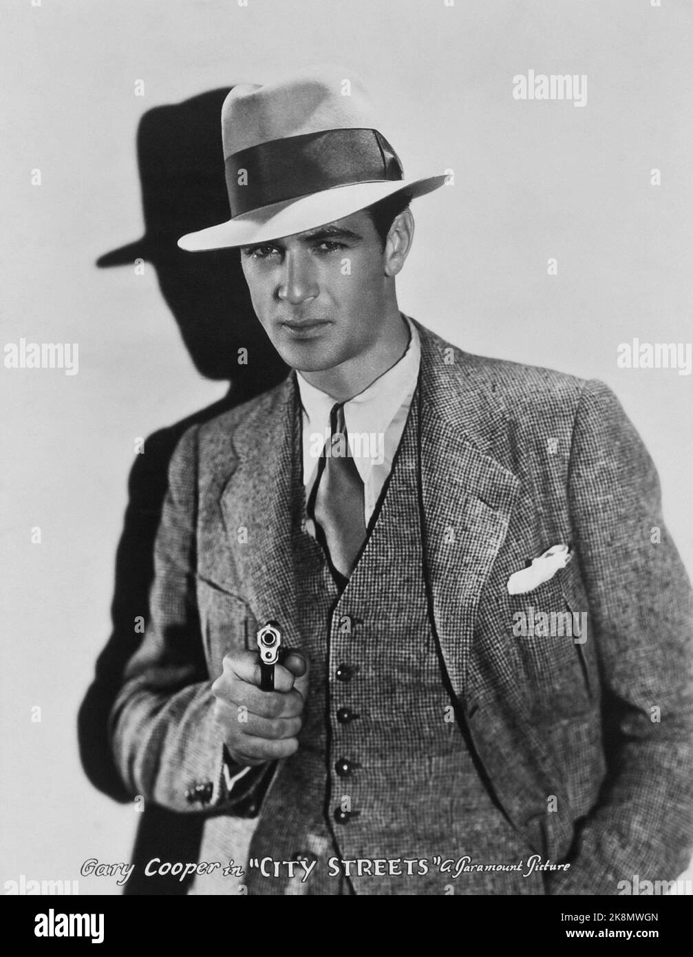 Gary Cooper Portrait pour « City Streets » USA, 1931 Banque D'Images
