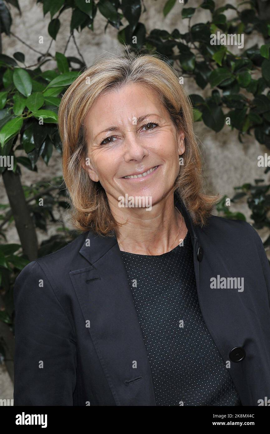 Claire Chazal à la conférence de presse de la flamme Marie-Claire aux Salons France Amériques à Paris. 15 juin 2015 Banque D'Images