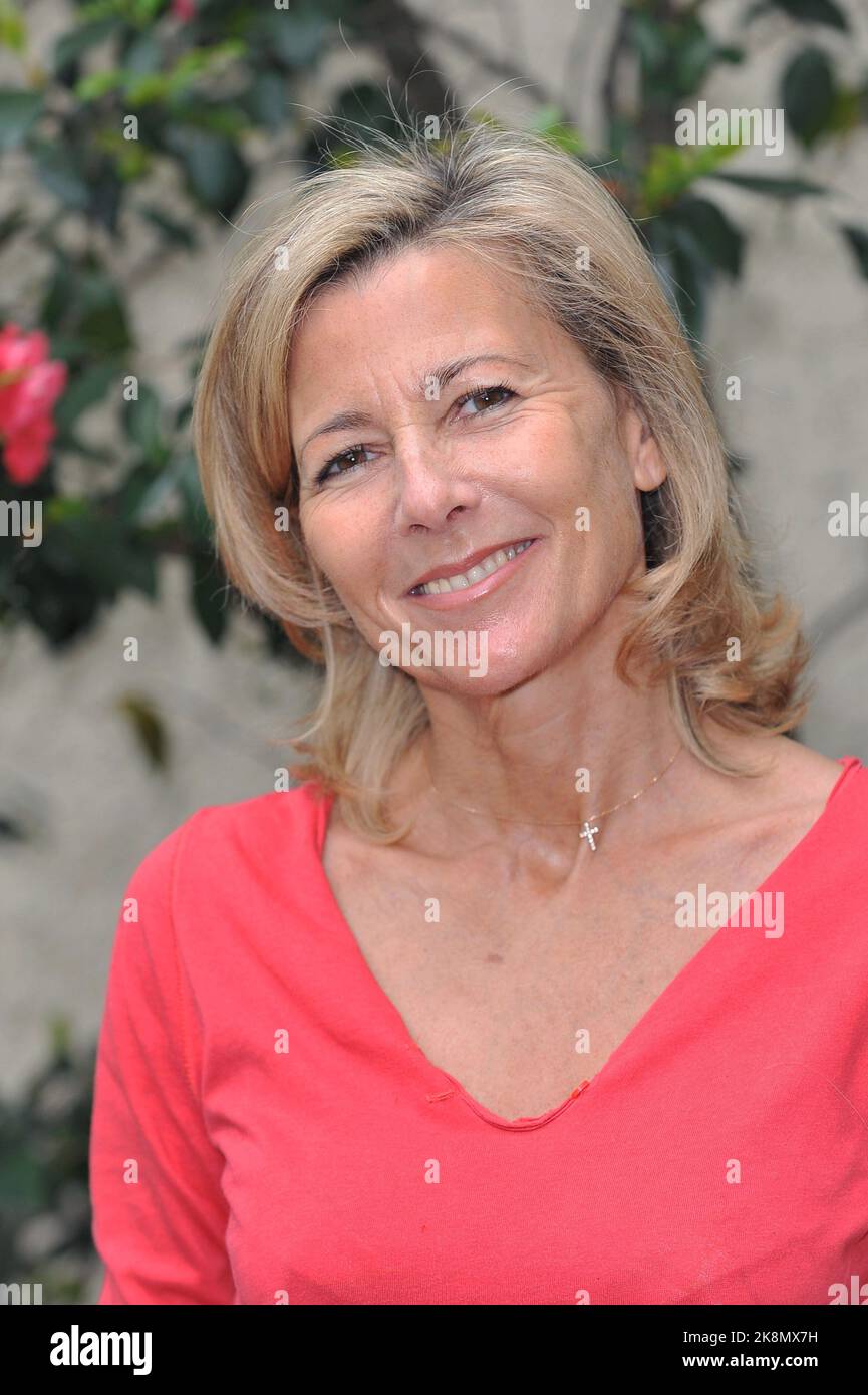 Claire Chazal à la conférence de presse de la flamme Marie-Claire aux Salons France Amériques à Paris. 10 mai 2012 Banque D'Images
