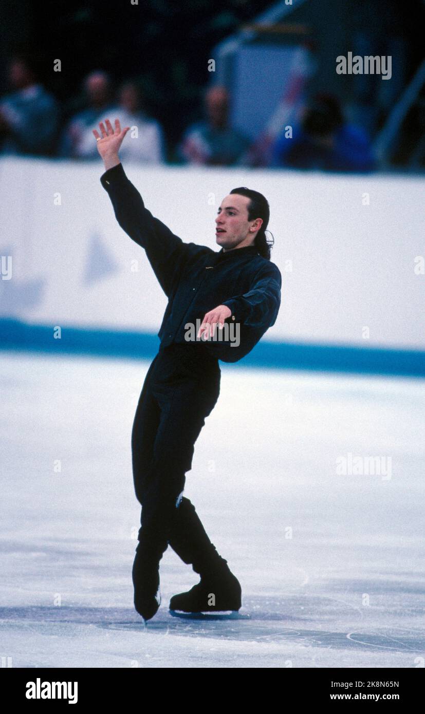 Patinage Artistique Aux Jeux Olympiques D'hiver De 1994 Individuel Hommes Philippe candeloro Banque de photographies et d’images à haute
