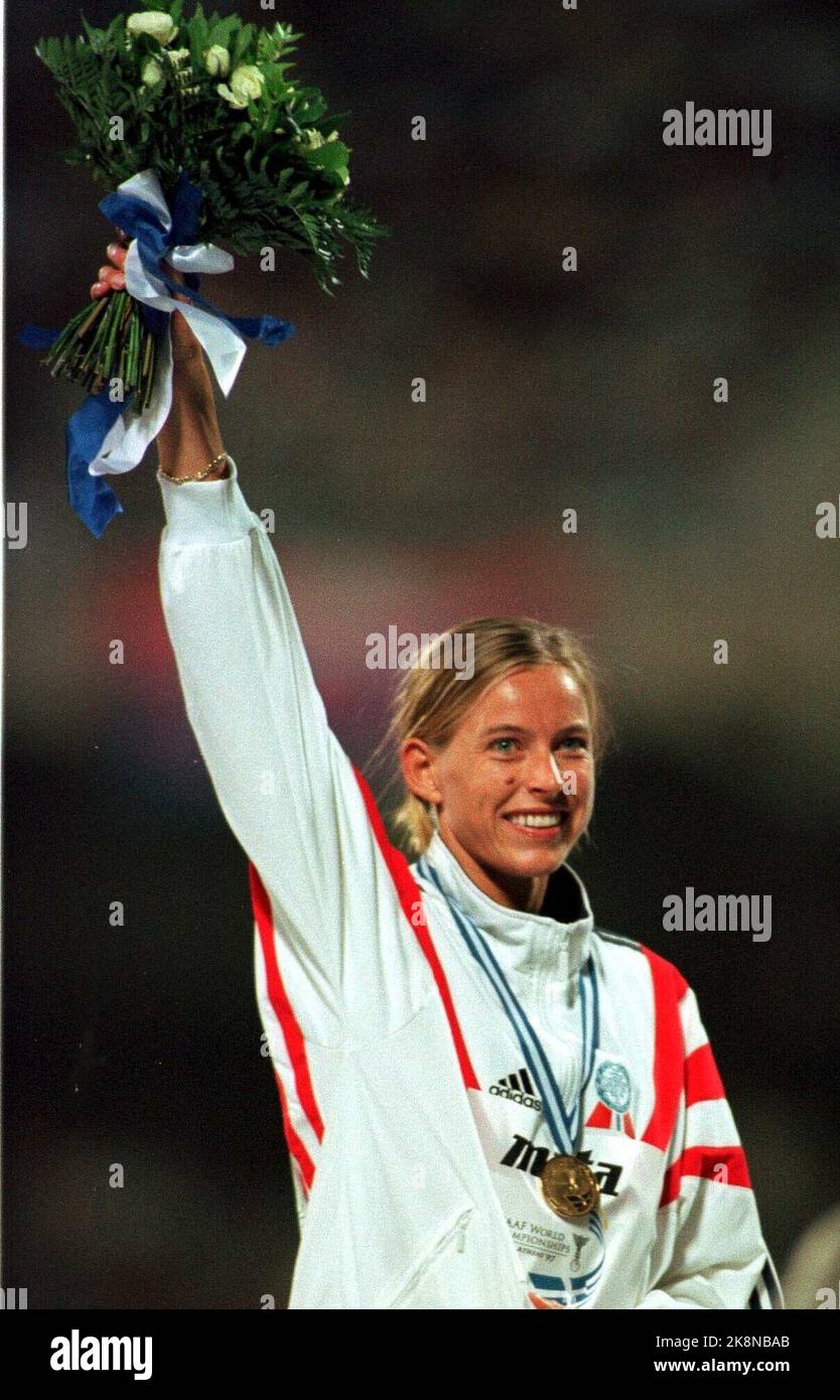 Athènes, Grèce coupe du monde 19970810 en athlétisme à Athènes. Hanne ...