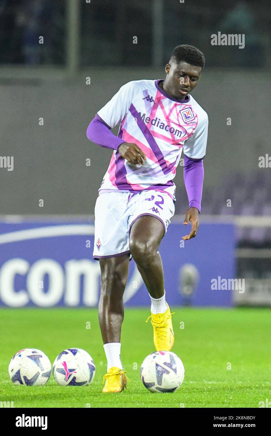 Stade Artemio Franchi, Florence, Italie, 22 octobre 2022, Alfred Duncan de Fiorentina pendant l'ACF Fiorentina vs Inter - FC Internazionale - italien Banque D'Images