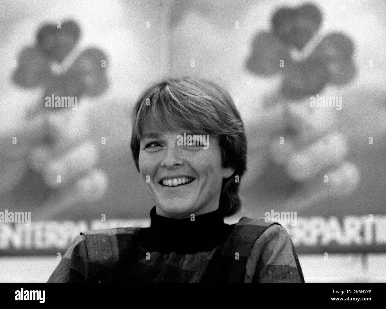 Oslo 19880921 chef adjoint du parti du centre Banque de photographies