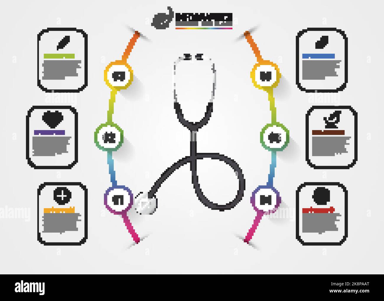 Infographies médicales et de santé. Modèle de conception moderne. Illustration vectorielle Illustration de Vecteur