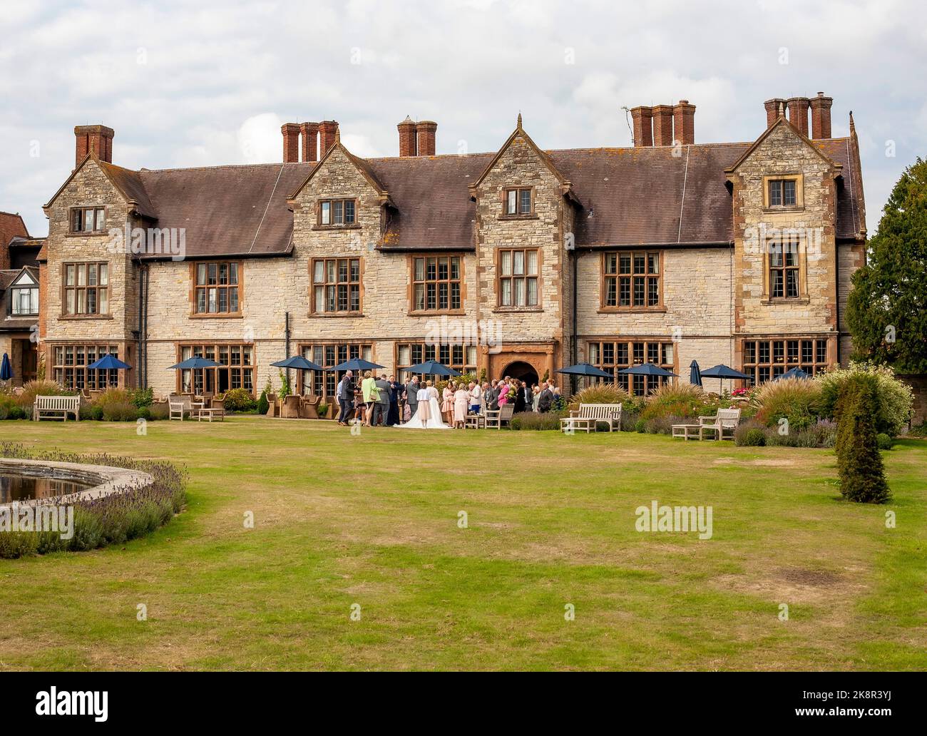 Billesley Manor, Warwickshire Banque D'Images