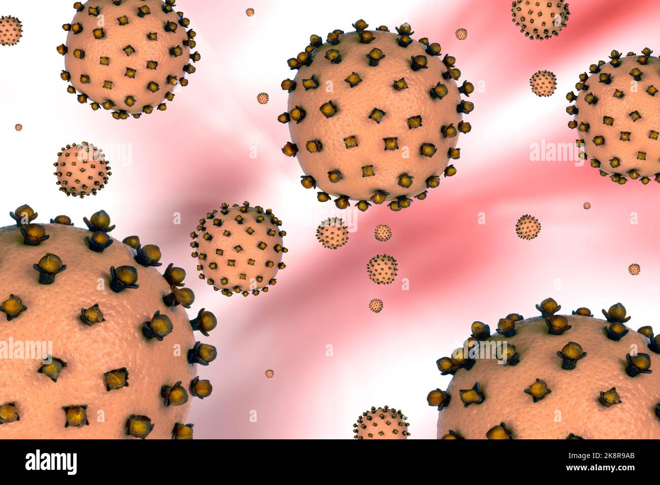 Représentation du coronavirus - Covid 19 Banque D'Images