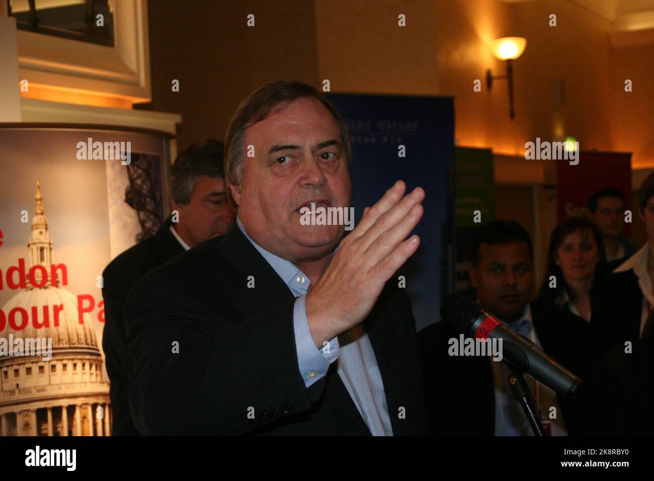 John Prescott lors d'une conférence du travail 2006 à Manchester, au Royaume-Uni Banque D'Images