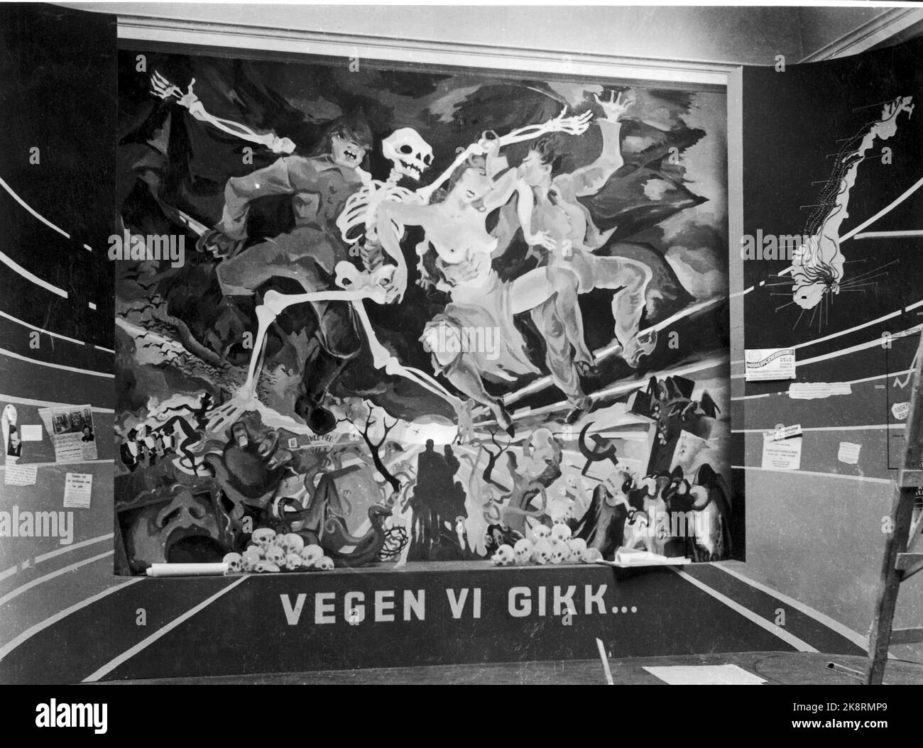 Oslo 1940-45. Expositions d'art et d'art en Norvège pendant la Seconde Guerre mondiale Photo: Ici d'une exposition à la Galerie nationale. La route que nous sommes allés ... Photo: NTB Banque D'Images