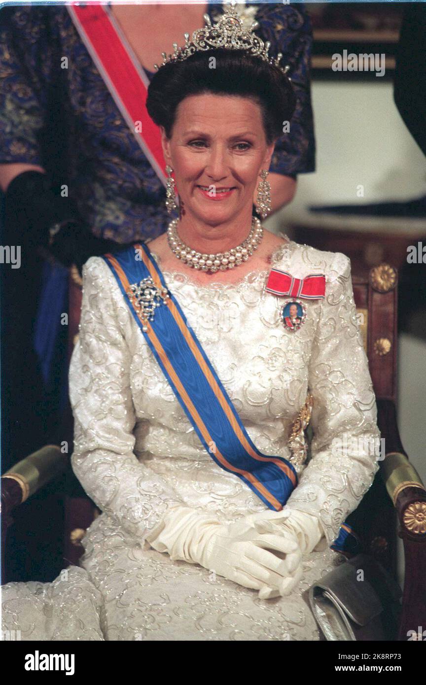 1996 Queen Sonja aux pays-Bas. Photo: Rune Petter Ness / NTB Banque D'Images