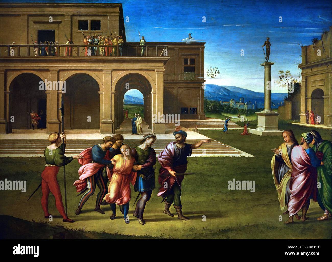 Joseph prises à la prison 1515 Francesco Granacci 1469 -1543 peintre italien de la Renaissance. Villamagna di Volterra ( il a été formé à Florence dans l'atelier de Domenico Ghirlandaio ) Banque D'Images Joseph prises à la prison 1515 Francesco Granacci 1469 -1543 peintre italien de la Renaissance. Villamagna di Volterra ( il a été formé à Florence dans l'atelier de Domenico Ghirlandaio ) Banque D'Images